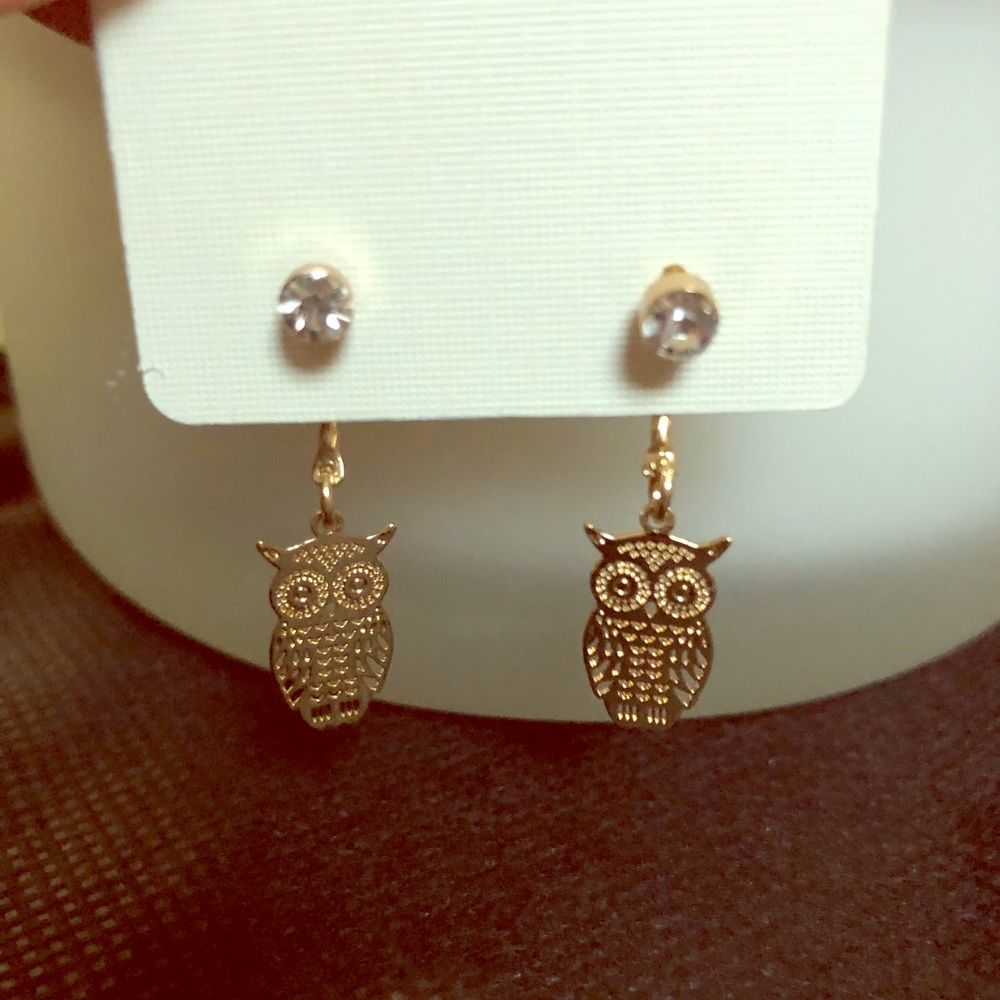 NWT owl earrings